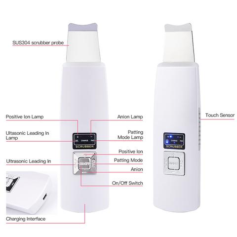 Ultrasonic Skin Scrubber – Blackhead & Acne Removal Device