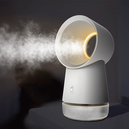 Desktop Leafless Fan Humidifier – Quiet & Portable