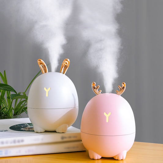 USB Cartoon Deer & Rabbit Humidifier – Cute Mini Humidifier