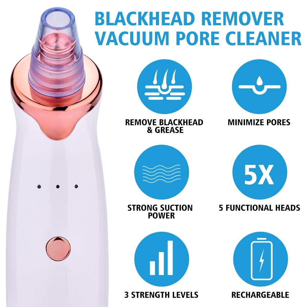 Electric Blackhead Suction & Facial Cleaning Device