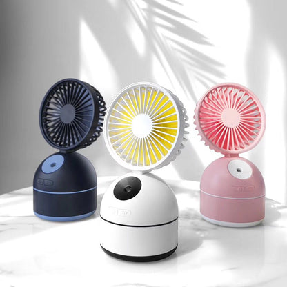 Portable Fan Humidifier – USB Desktop Air Cooler