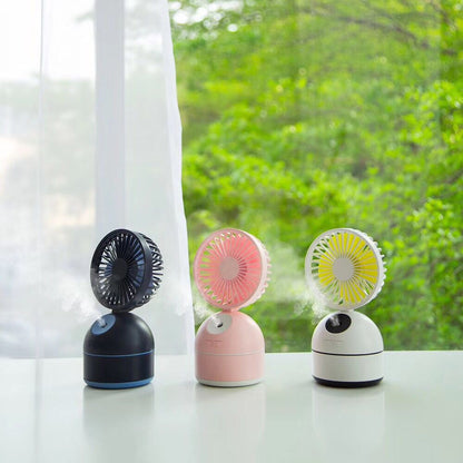 Portable Fan Humidifier – USB Desktop Air Cooler