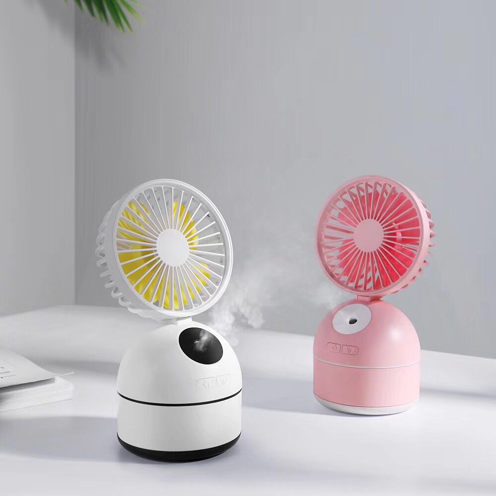 Portable Fan Humidifier – USB Desktop Air Cooler