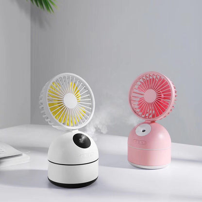 Portable Fan Humidifier – USB Desktop Air Cooler