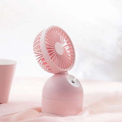 Portable Fan Humidifier – USB Desktop Air Cooler
