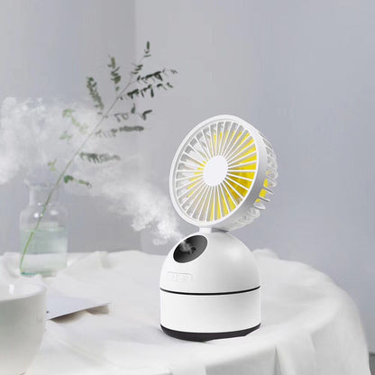 Portable Fan Humidifier – USB Desktop Air Cooler